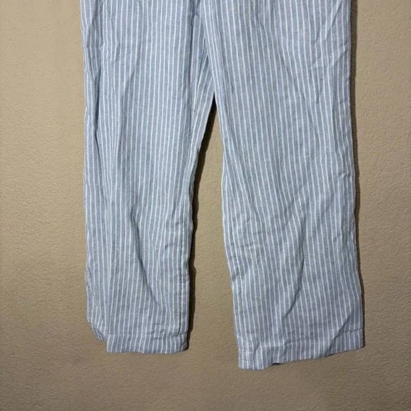 Girl's size 11/12 ABERCROMBIE & FITCH Wide Leg PantBlue Stripe NWT - Picture 3 of 7
